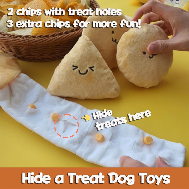 Hide treats in the chip bag