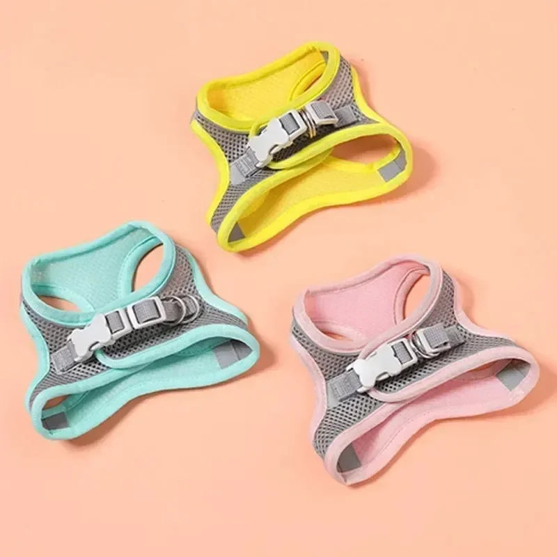Adjustable mesh pet harness