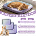 Cat resting on cooling mat