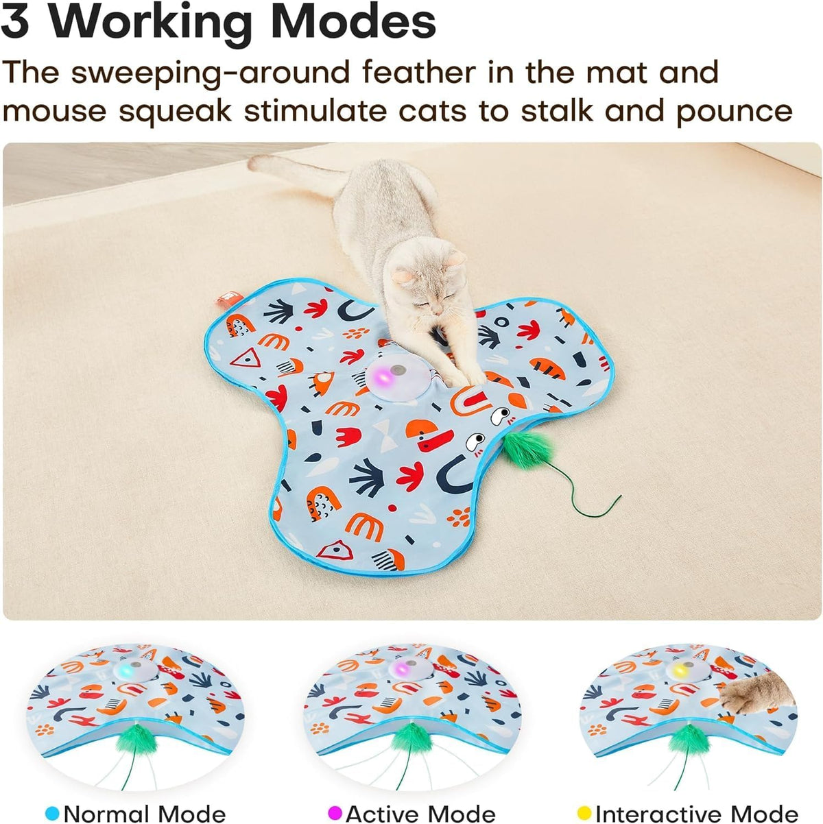 Cat toy working modes