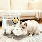 Cat drinking from water dispenser
