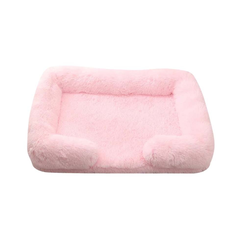 Dog Plush Bed | Calming Comfort | Non-Slip Base | Removable Cover | Soft & Durable Pet Cushion