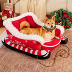 Festive dog bed