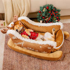Sleigh dog bed detail
