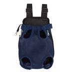 Navy blue pet carrier backpack