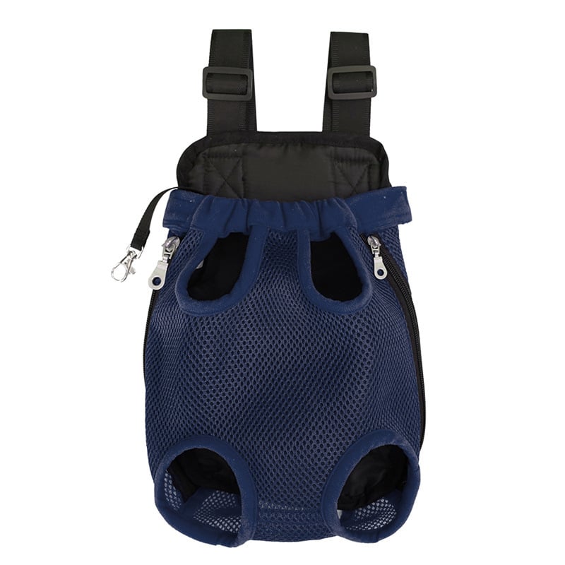 Navy blue pet carrier backpack
