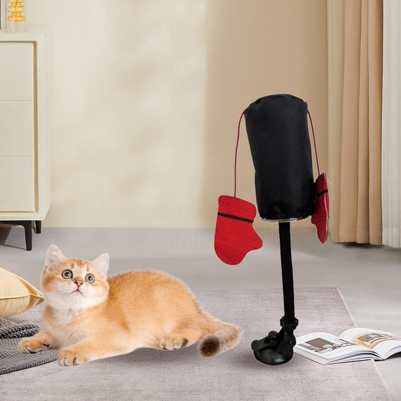 Interactive cat toy side view