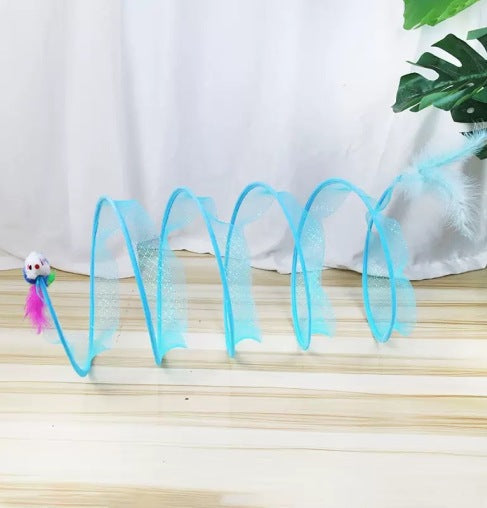 Sisal cat toy in blue