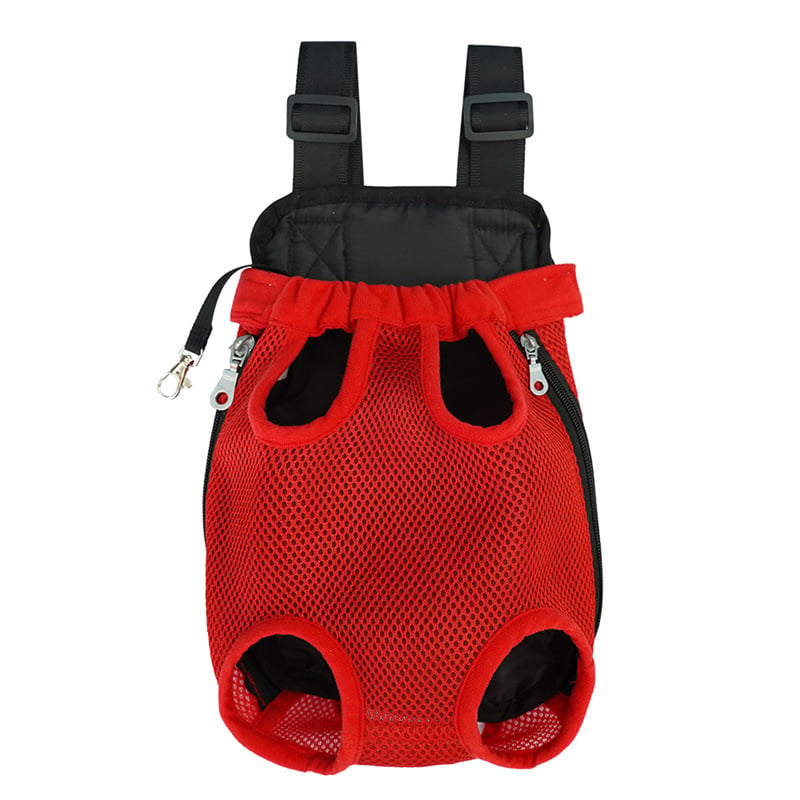 Red pet carrier backpack