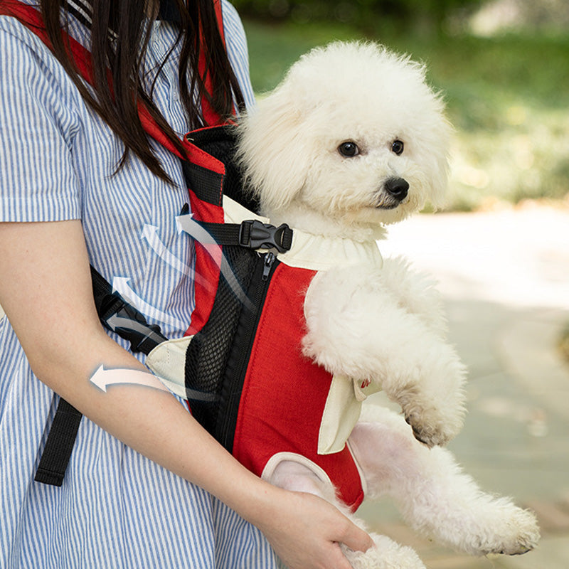 Two-tone canvas pet carrier