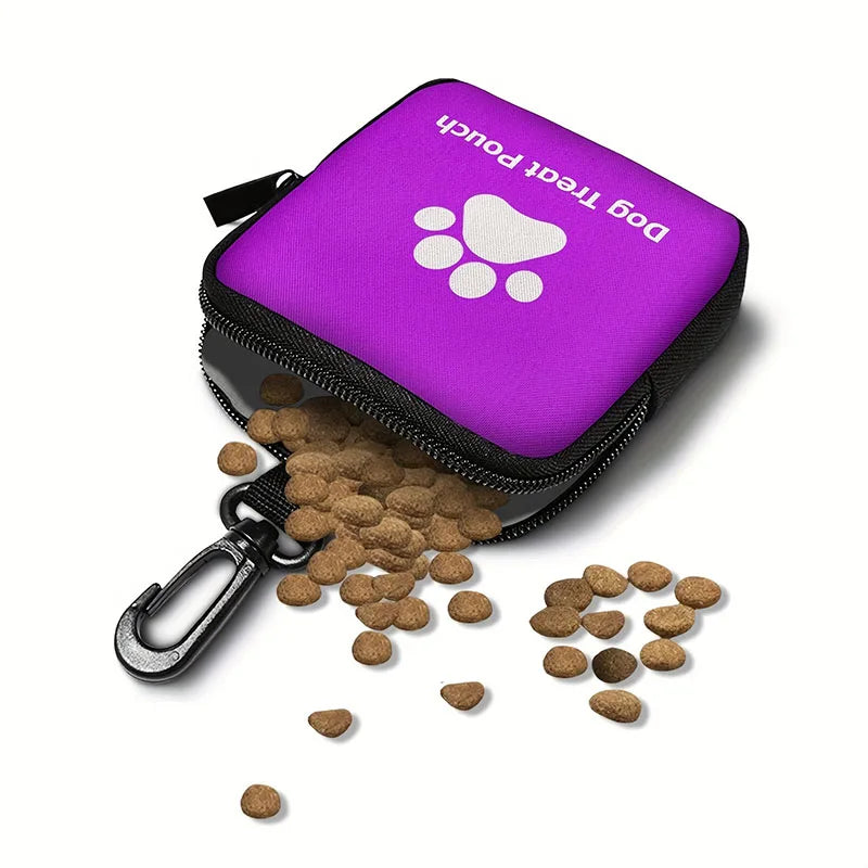 Purple dog treat pouch