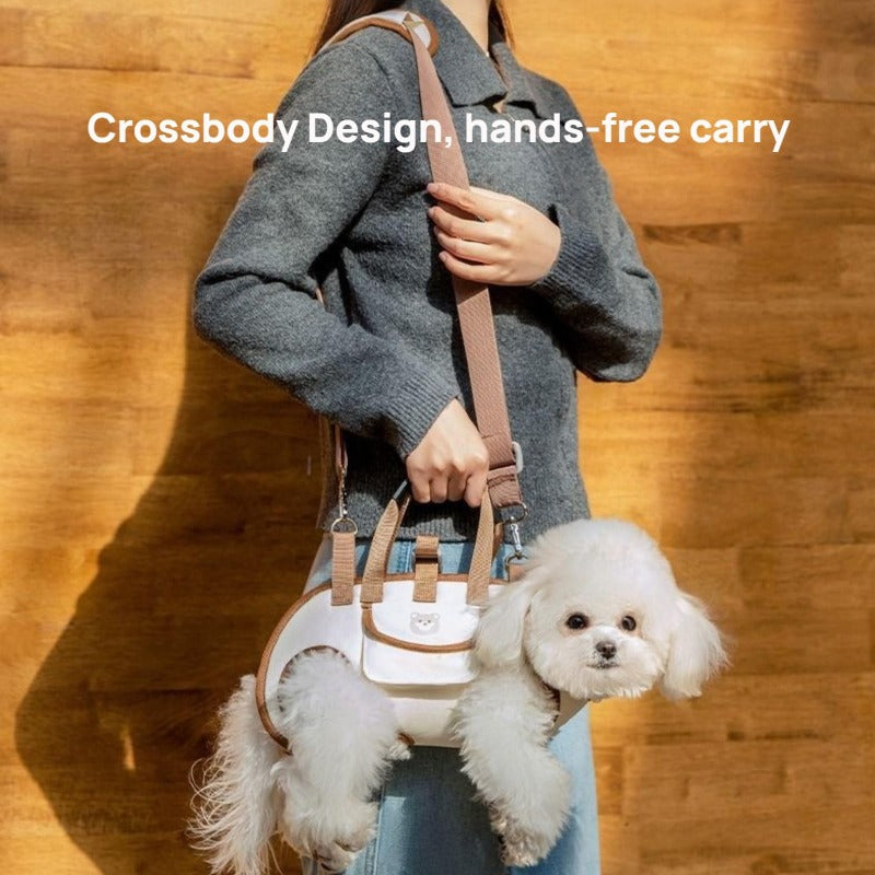 Crossbody carrying with shoulder strap