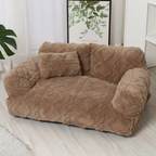 Pet sofa bed with raised edge
