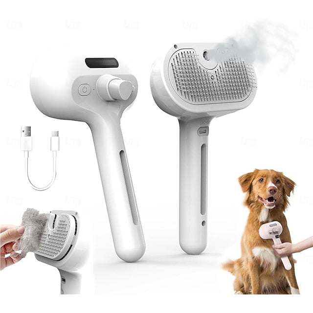 Cat & Dog Brush | Deshedding Brush with Soft Bristles | Gentle Grooming Tool for Sensitive Skin 0