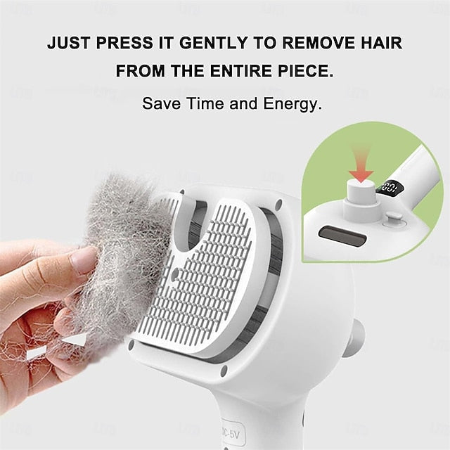 Cat & Dog Brush | Deshedding Brush with Soft Bristles | Gentle Grooming Tool for Sensitive Skin 2