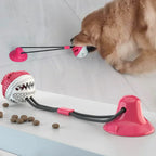 Suction cup tug toy for dogs