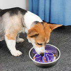 Dog Food Bowl Insert | Slow Feeding Spiral Design | Durable Silicone with Suction Cup 4