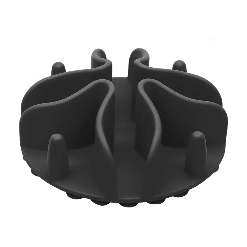 Dog Food Bowl Insert | Slow Feeding Spiral Design | Durable Silicone with Suction Cup 6