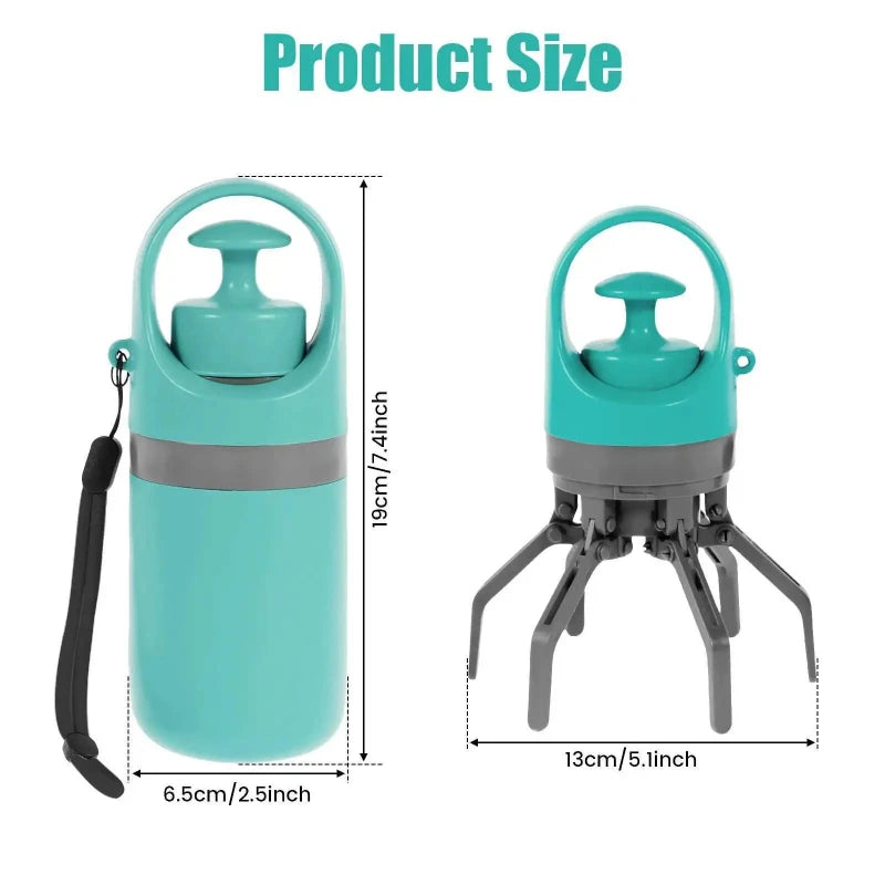 Dog Poop Scooper | Hands-Free Gripping Claw | Built-In Bag Holder for Easy Cleanup 2