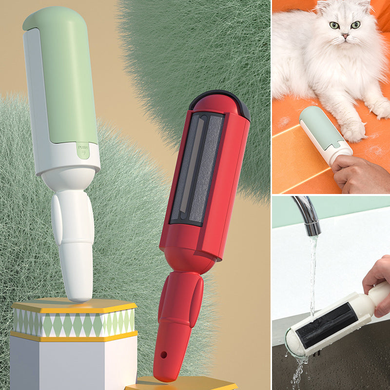 Lint roller on fabric