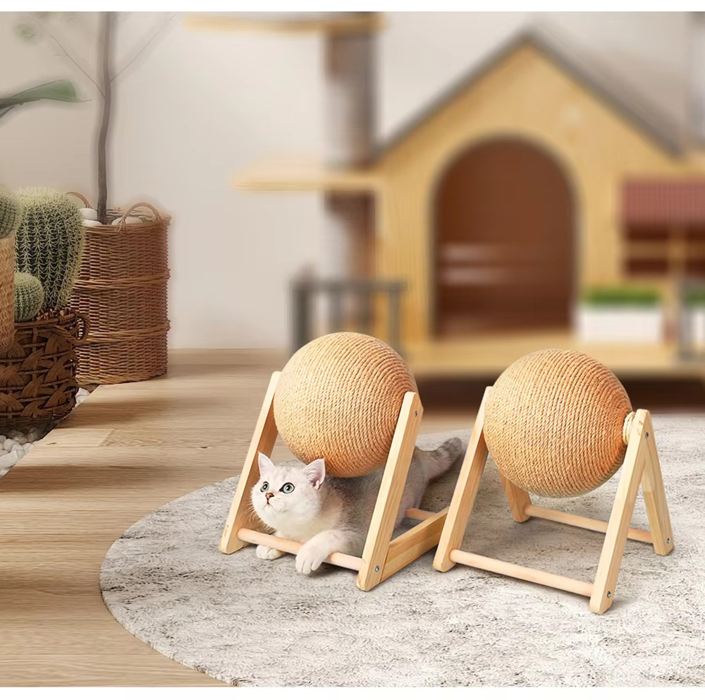 Cat scratching ball product view