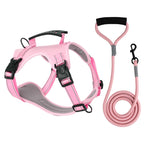 Dog harness in pink