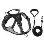Dog harness in black