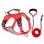 Dog harness in red