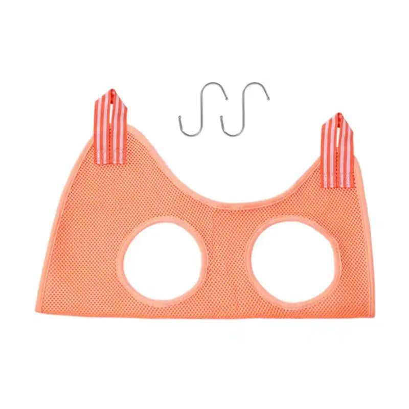 Pink grooming hammock