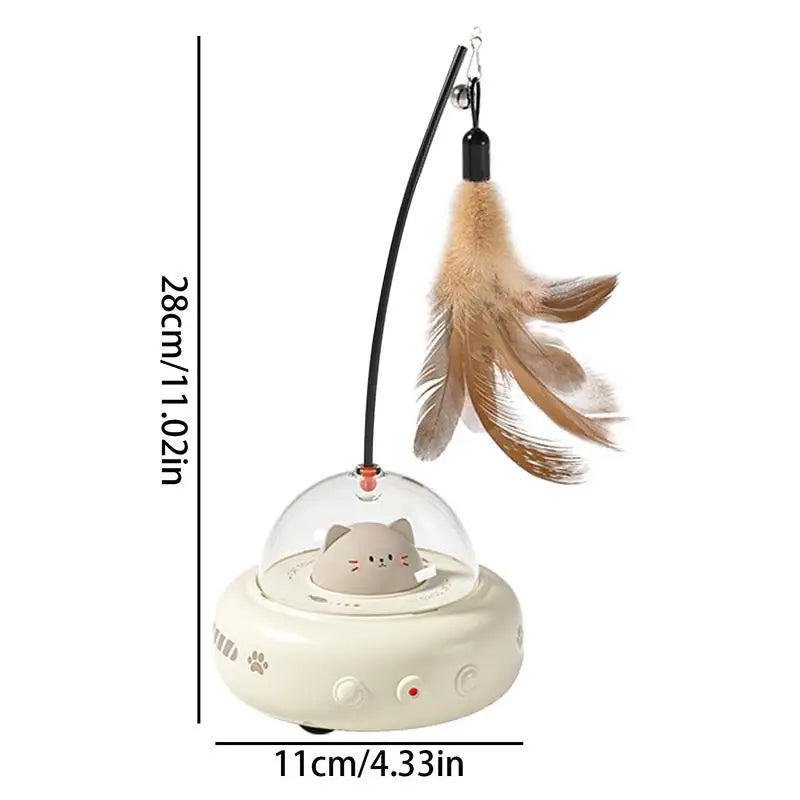 Automatic cat toy with LED light