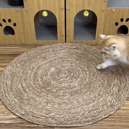 Cat Scratching Mat | Dual Function Furniture Protector | Natural Sisal | Non-Slip Backing