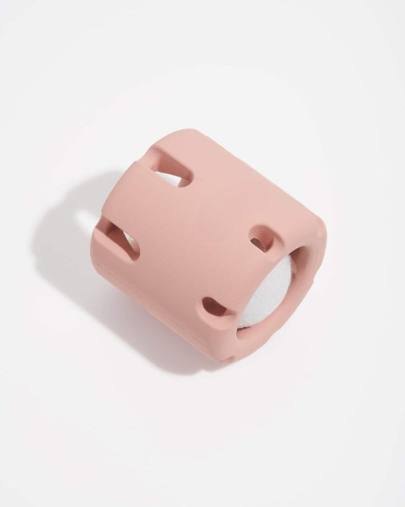 Tennis chew toy in peach