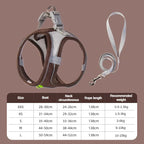 Harness size guide with recommended weights