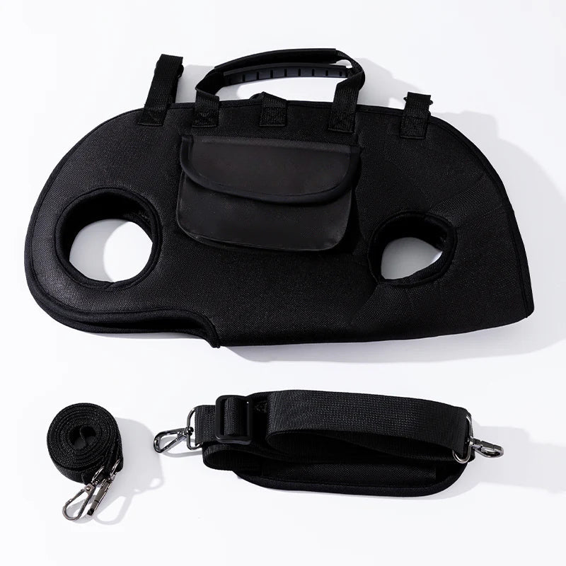 Hands-free dog carrier in black