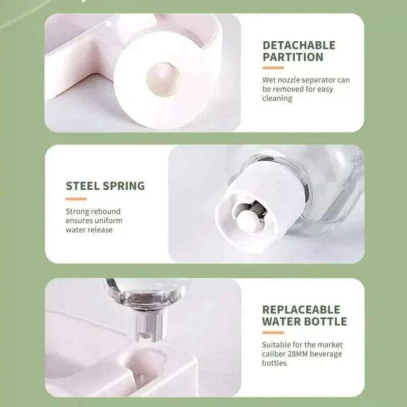 Detachable divider and bottle details