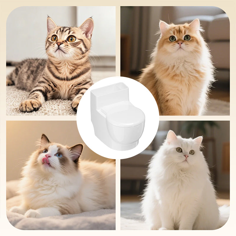 Wall-mounted cat feeder detail