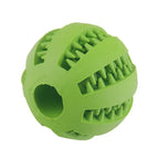 Green dog chew ball