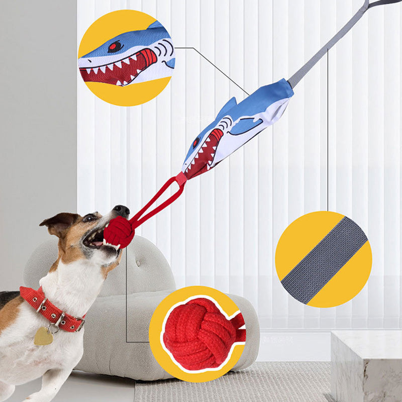 Dog toy in use