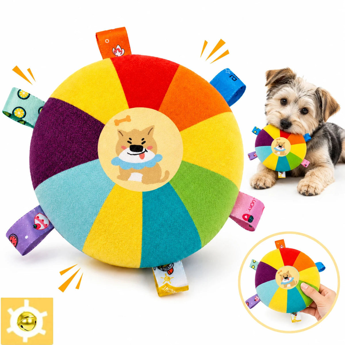 Soft fleece dog frisbee