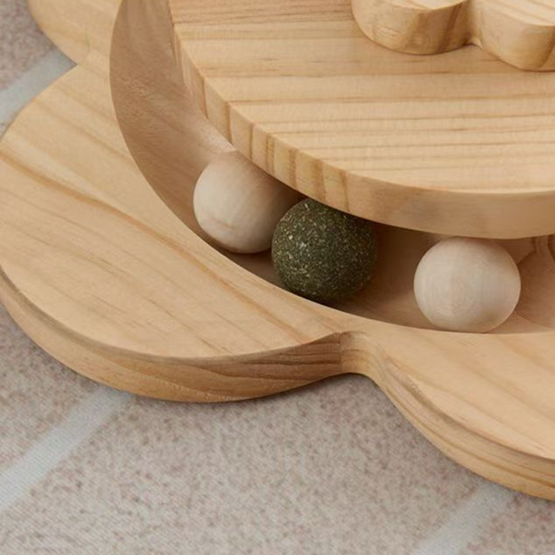 Sisal scratching post with play modules