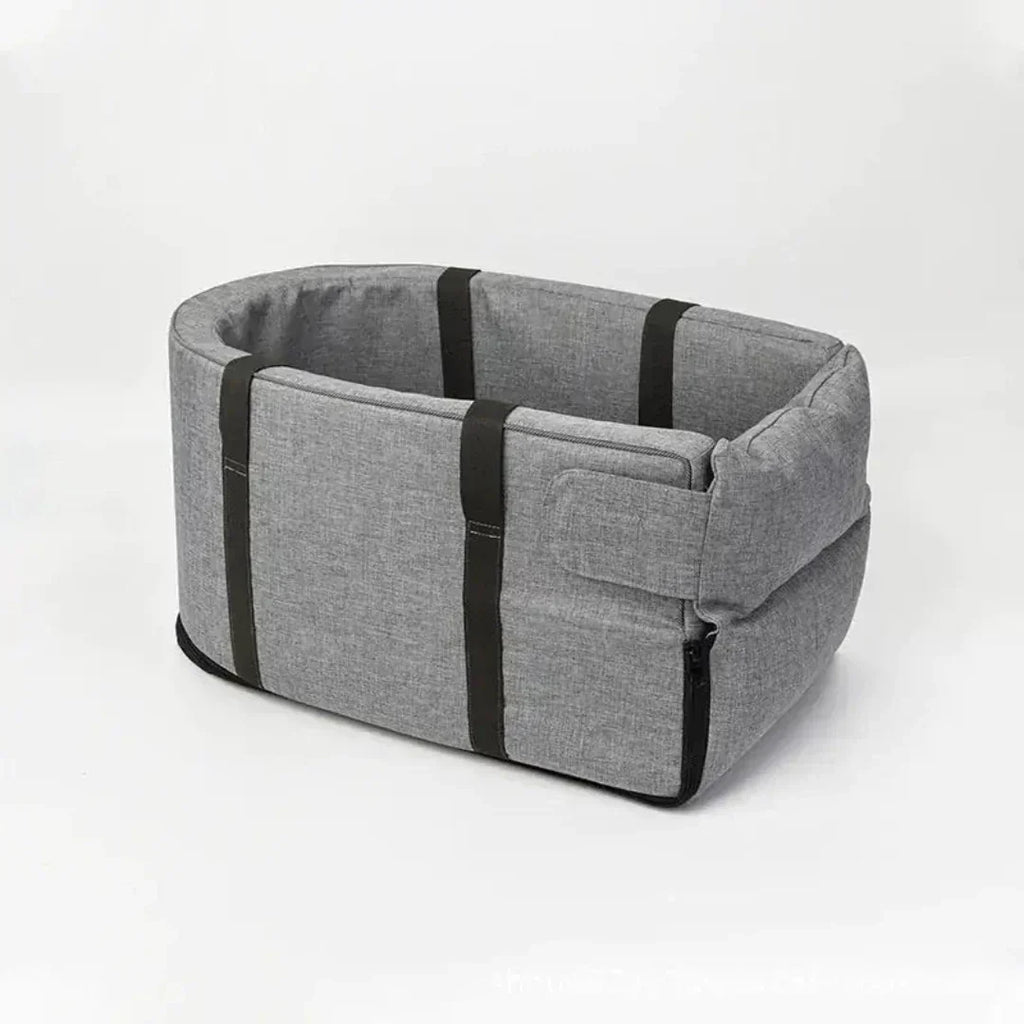 Padded dog car seat interior