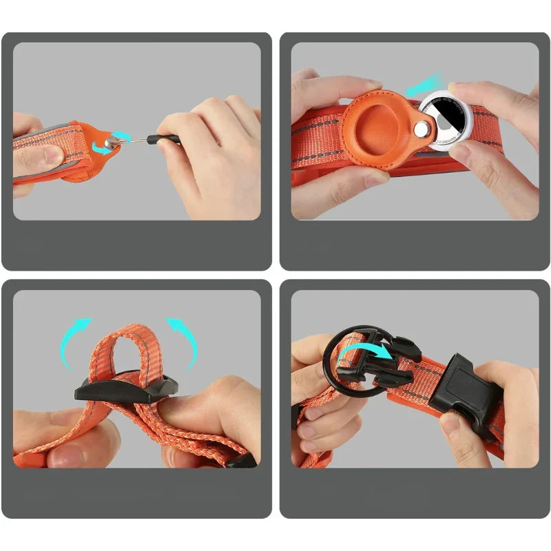 How to fit a tracker into the collar holder