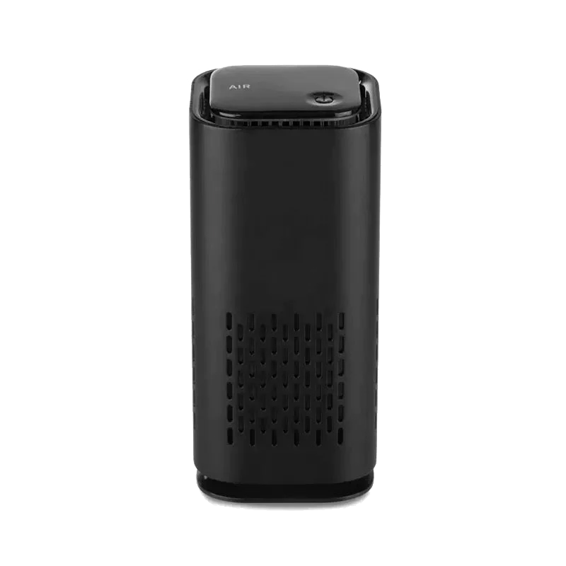 Compact black air purifier