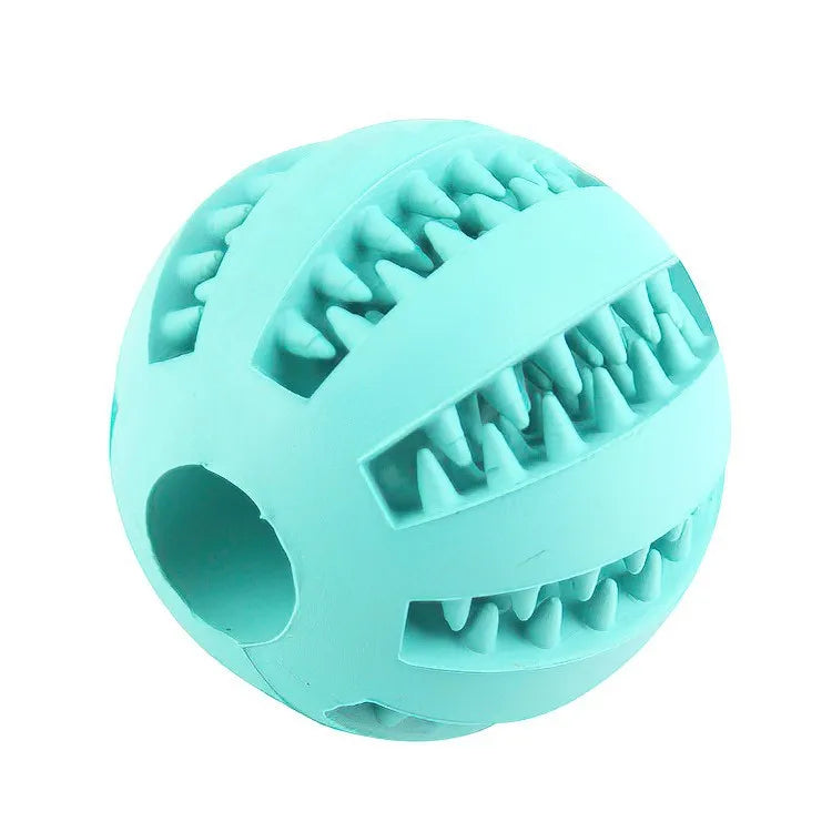 Blue dog chew ball