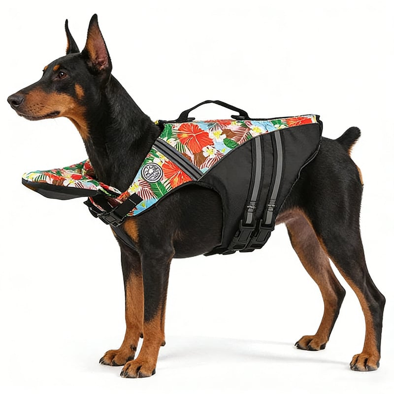 Dog life jacket front view