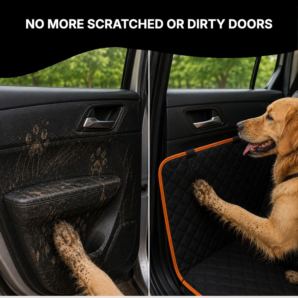 Side flaps protecting the car doors