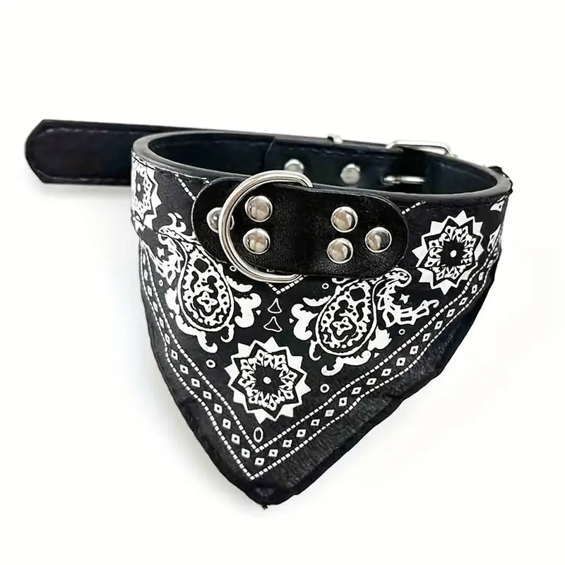 Dog bandana collar – black