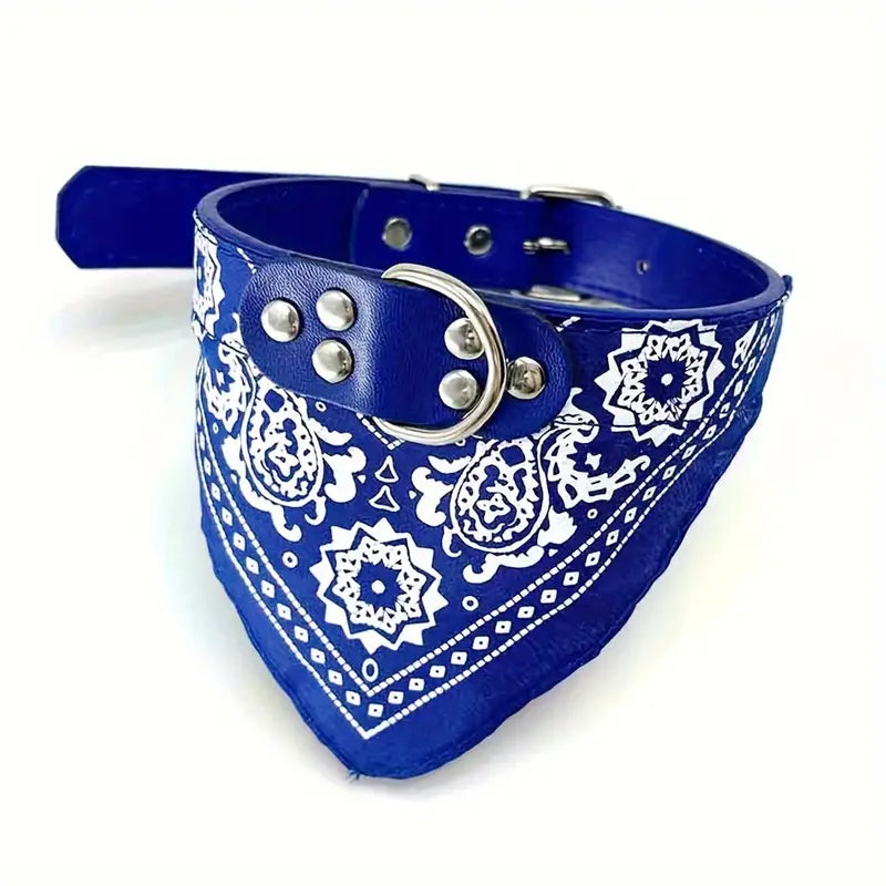 Dog bandana collar – navy