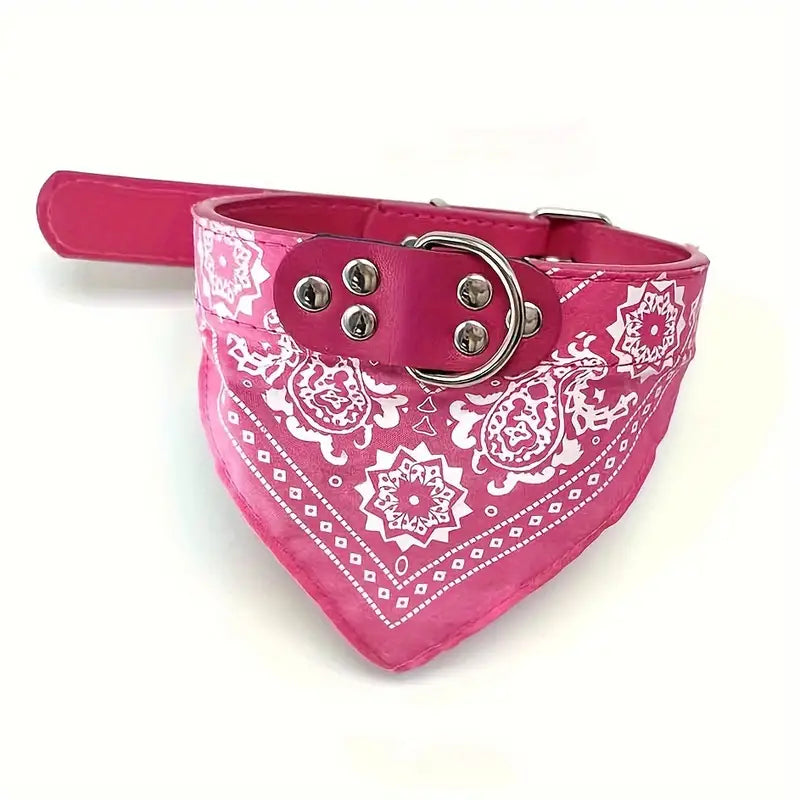 Dog bandana collar – pink