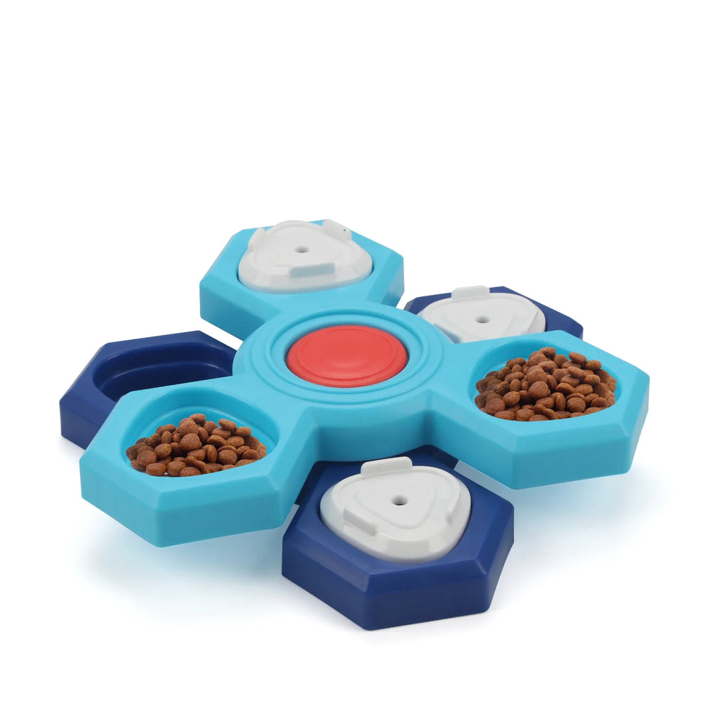 2-layer dog puzzle feeder